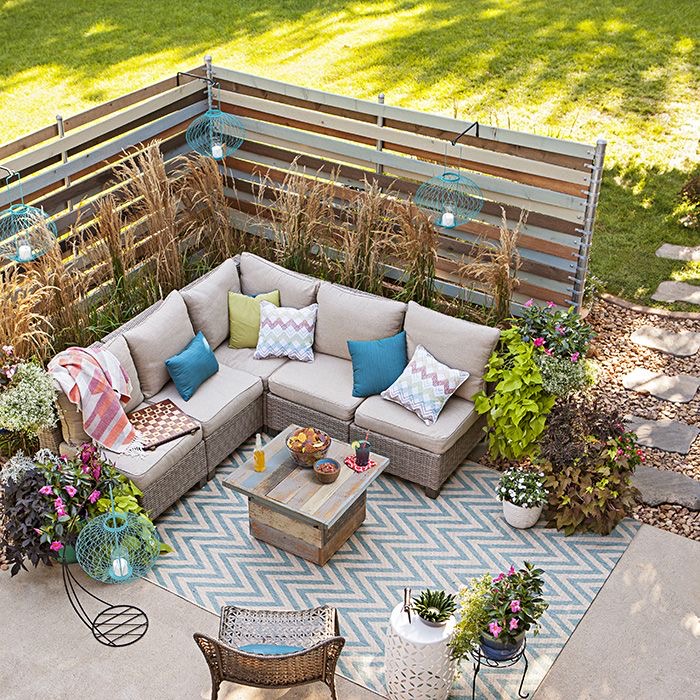 salon, de, jardin, en, resine